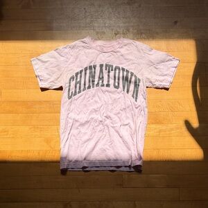Chinatown Pink Short Sleeve Tee for Men